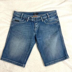 Dolce & Gabbana Vintage Y2K Bermuda Length Denim Jean Shorts Size 29